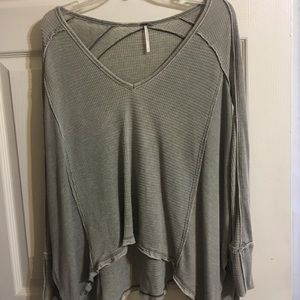 Free People Long-Sleeve Waffle Thermal